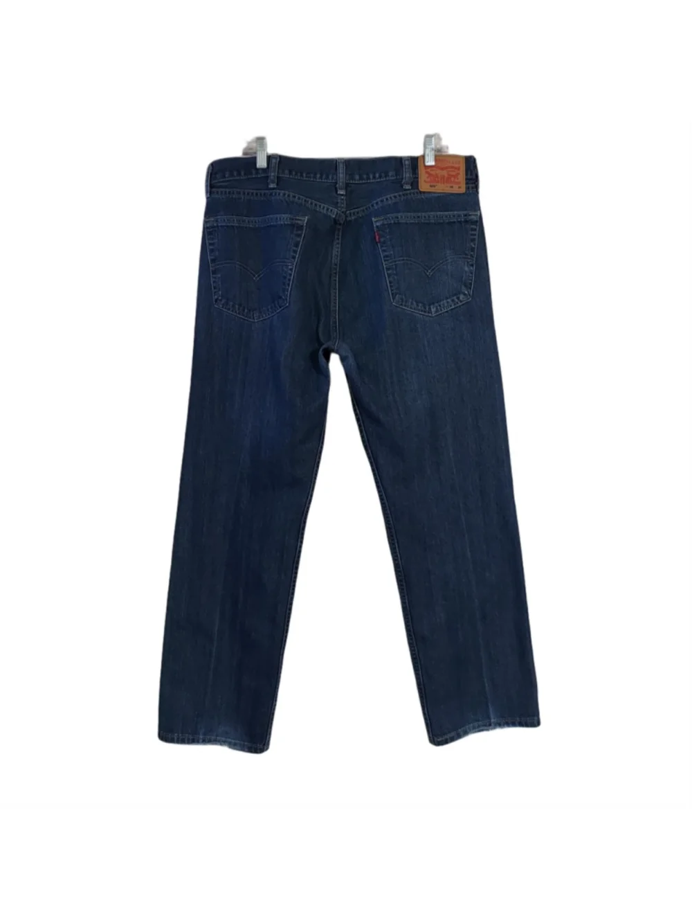Levi's 505 Men's Dark Wash Straight Leg Denim Blue Jeans